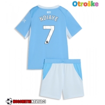 Otroške Nogometnih dresov Manchester City Iliman Ndiaye #7 Domači 2026-27 Kratki rokavi (+ hlače)